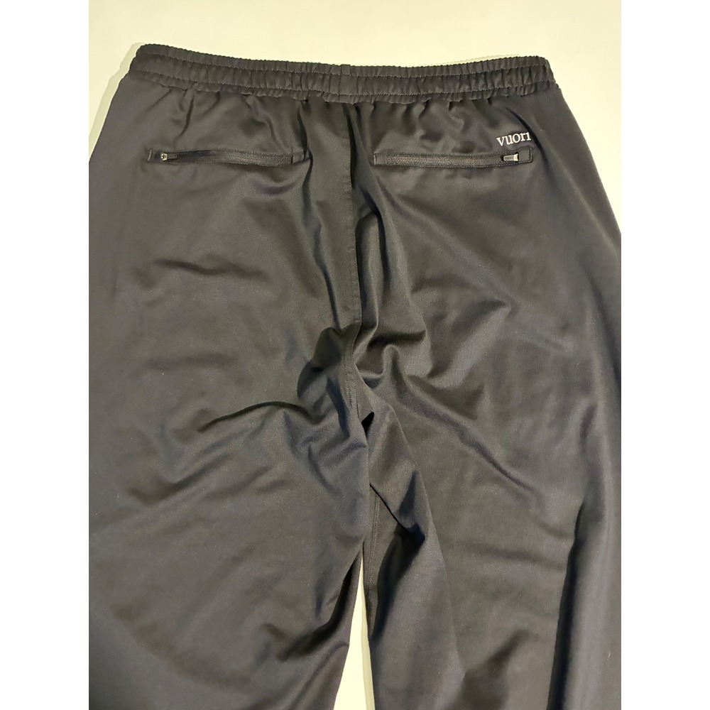 Vuori Mens XL Sunday Performance Track Pants Black Ankle Zip Joggers V454 - Picture 10 of 12